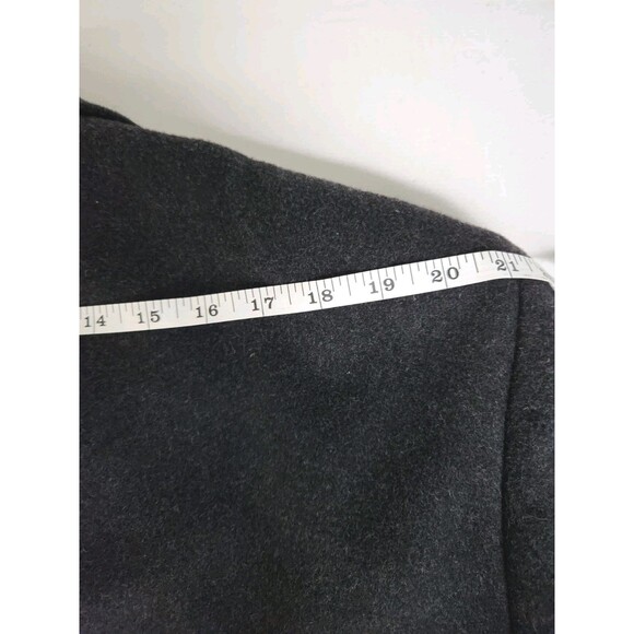 Fumagalli Mens 46L Wool & Cashmere Soft Black Overcoat Double Breasted Long - Picture 13 of 15